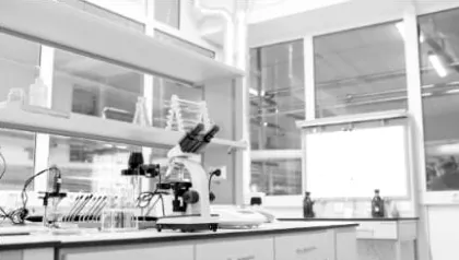 Medical equipment component, black and white